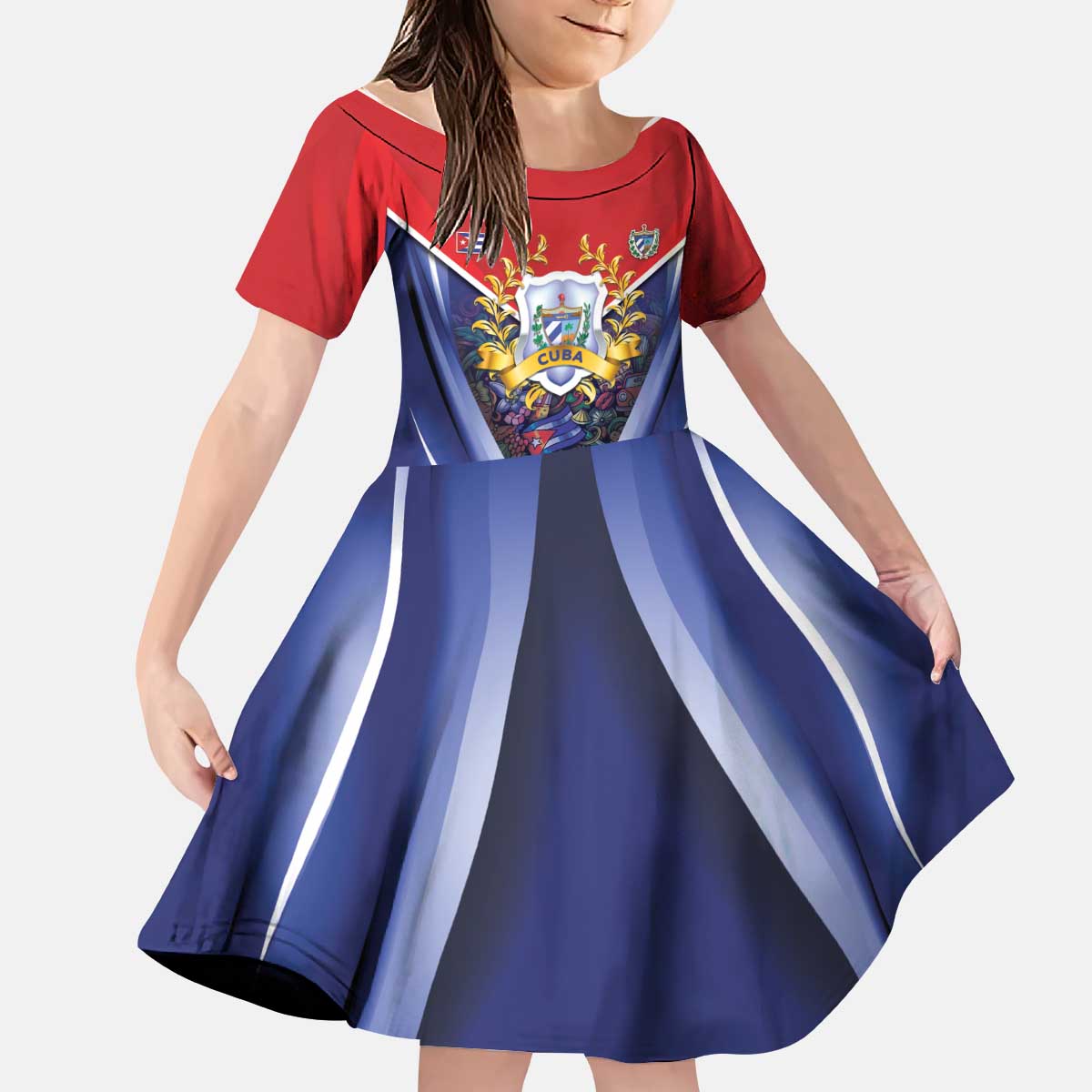 Cuba Kid Short Sleeve Dress 123 Years Of Independence - Wonder Print Shop
