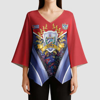 Cuba Kimono Sleeve Blouse 123 Years Of Independence - Wonder Print Shop