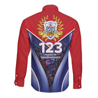 Cuba Long Sleeve Button Shirt 123 Years Of Independence - Wonder Print Shop