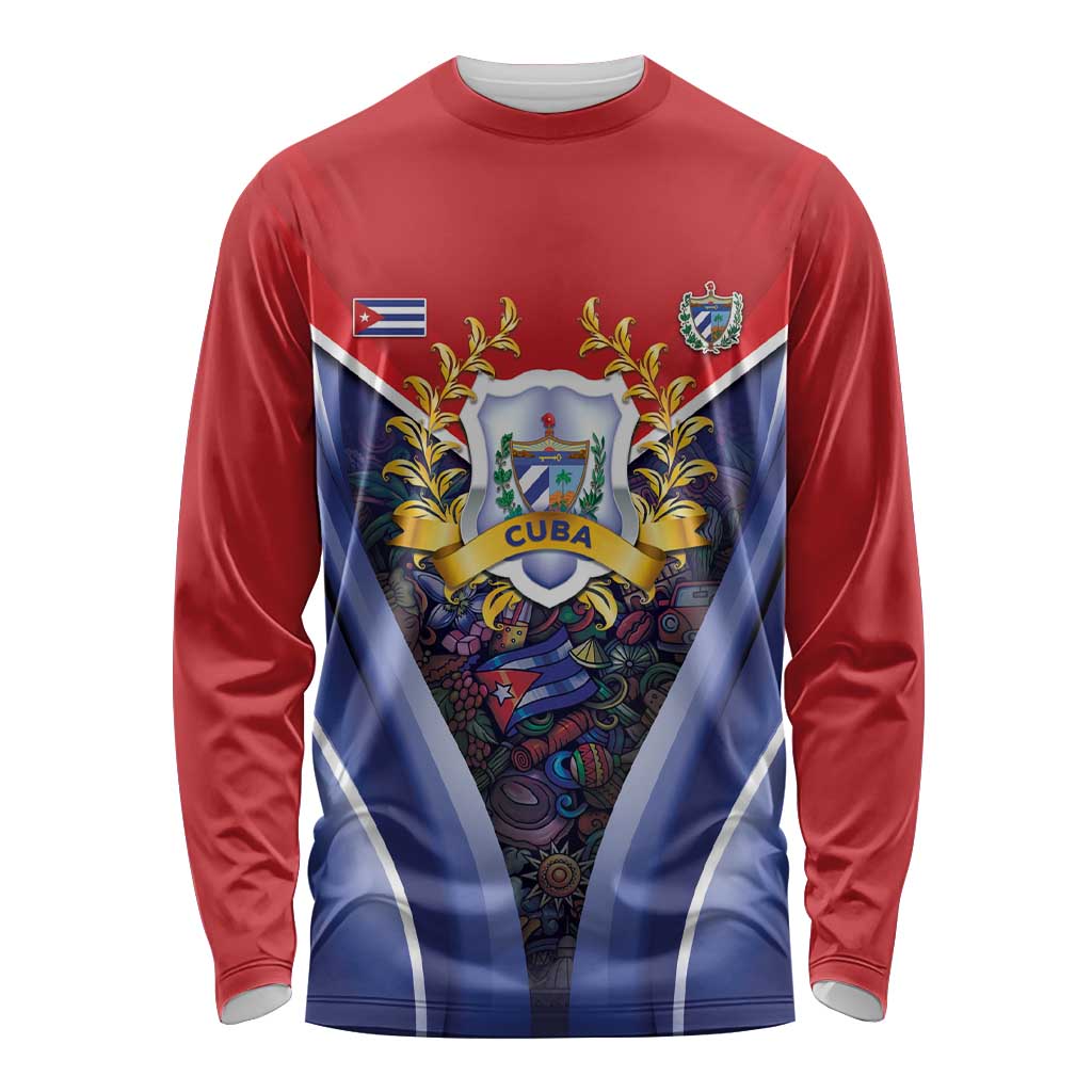 Cuba Long Sleeve Shirt 123 Years Of Independence - Wonder Print Shop