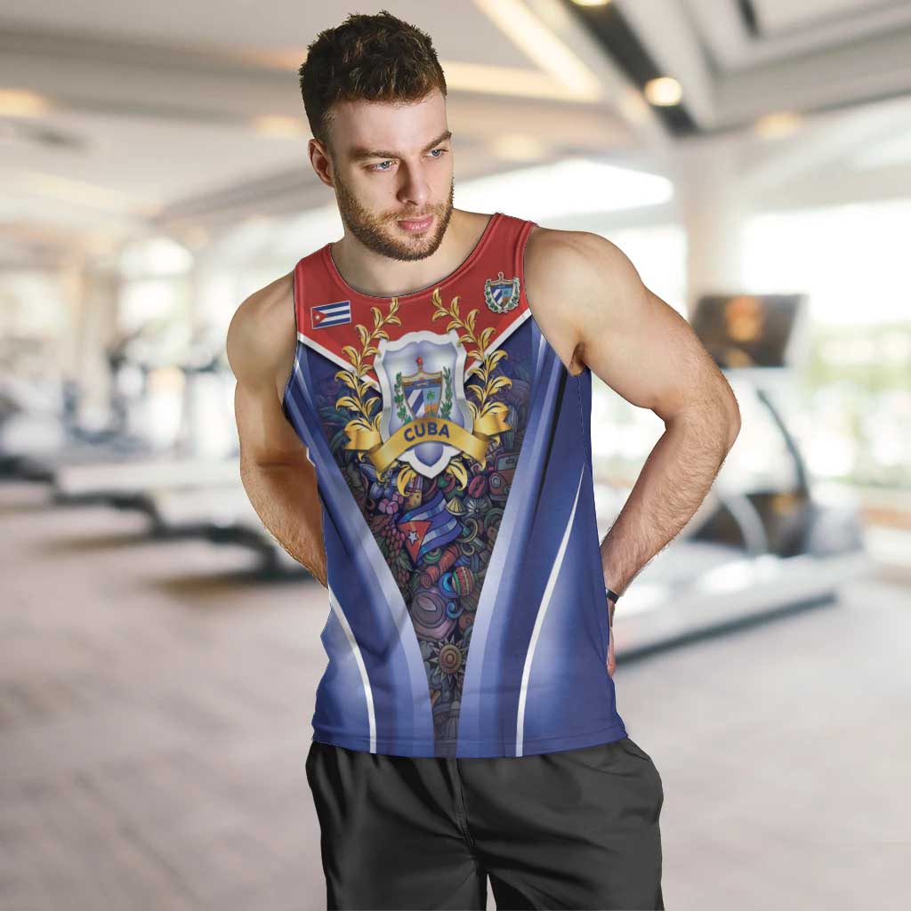 Cuba Men Tank Top 123 Years Of Independence - Wonder Print Shop