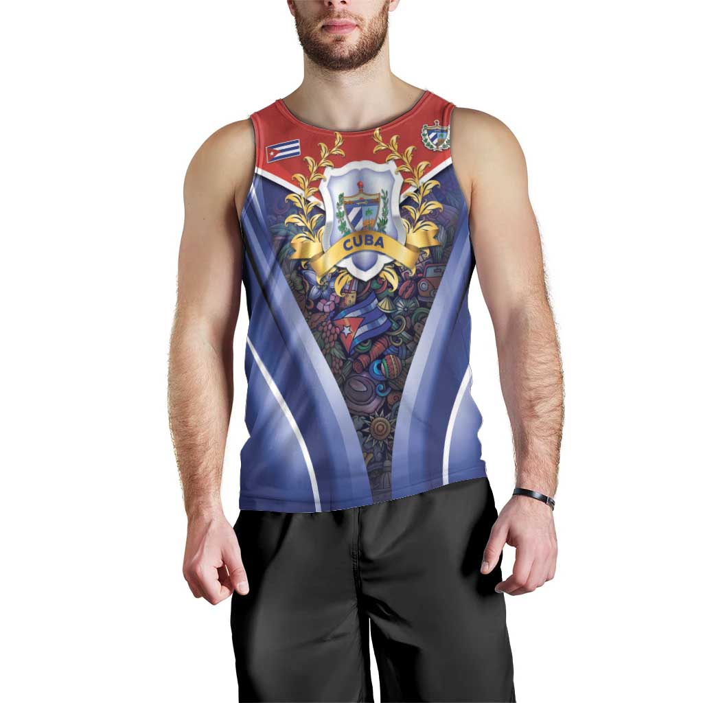Cuba Men Tank Top 123 Years Of Independence - Wonder Print Shop