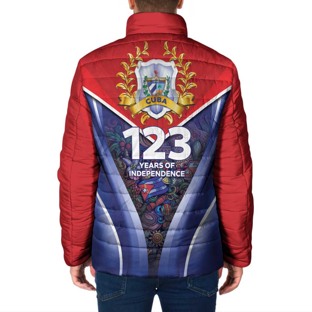 Cuba Padded Jacket 123 Years Of Independence - Wonder Print Shop