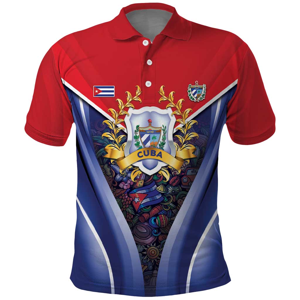 Cuba Polo Shirt 123 Years Of Independence - Wonder Print Shop