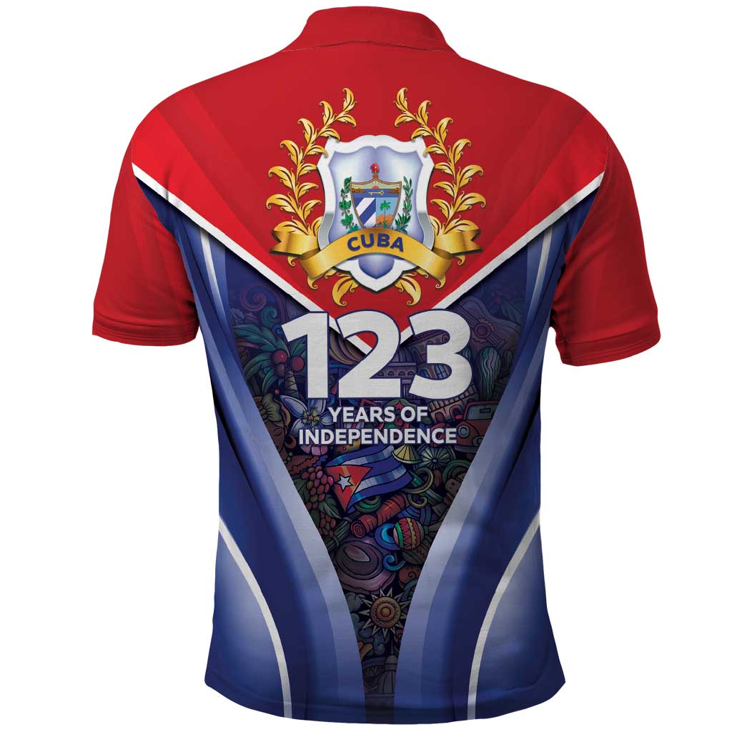 Cuba Polo Shirt 123 Years Of Independence - Wonder Print Shop