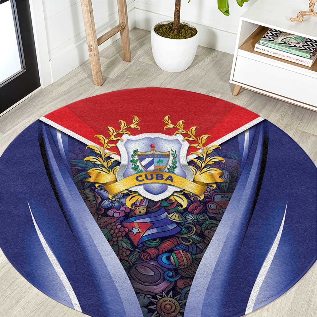 Cuba Round Carpet 123 Years Of Independence - Wonder Print Shop