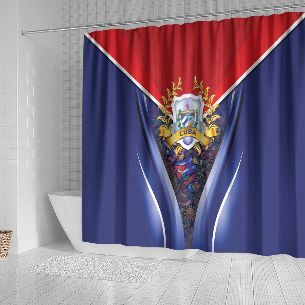 Cuba Shower Curtain 123 Years Of Independence - Wonder Print Shop