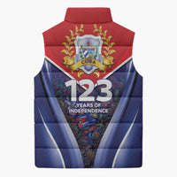Cuba Sleeveless Puffer Jacket 123 Years Of Independence - Wonder Print Shop