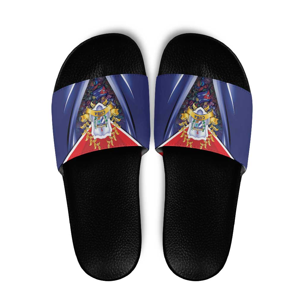 Cuba Slide Sandals 123 Years Of Independence - Wonder Print Shop