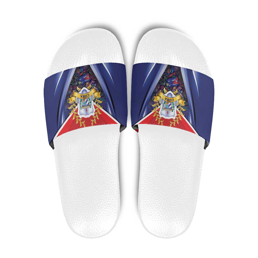 Cuba Slide Sandals 123 Years Of Independence - Wonder Print Shop