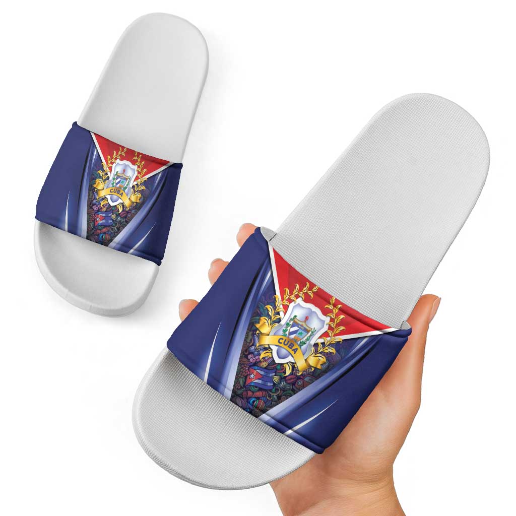 Cuba Slide Sandals 123 Years Of Independence - Wonder Print Shop