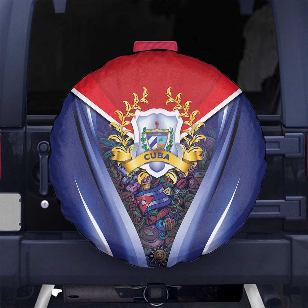 Cuba Spare Tire Cover 123 Years Of Independence - Wonder Print Shop