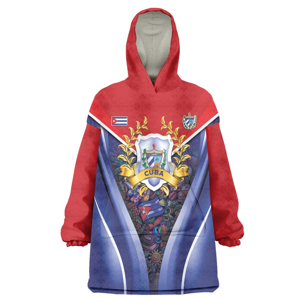 Cuba Wearable Blanket Hoodie 123 Years Of Independence - Wonder Print Shop