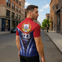 Cuba Zipper Polo Shirt 123 Years Of Independence - Wonder Print Shop