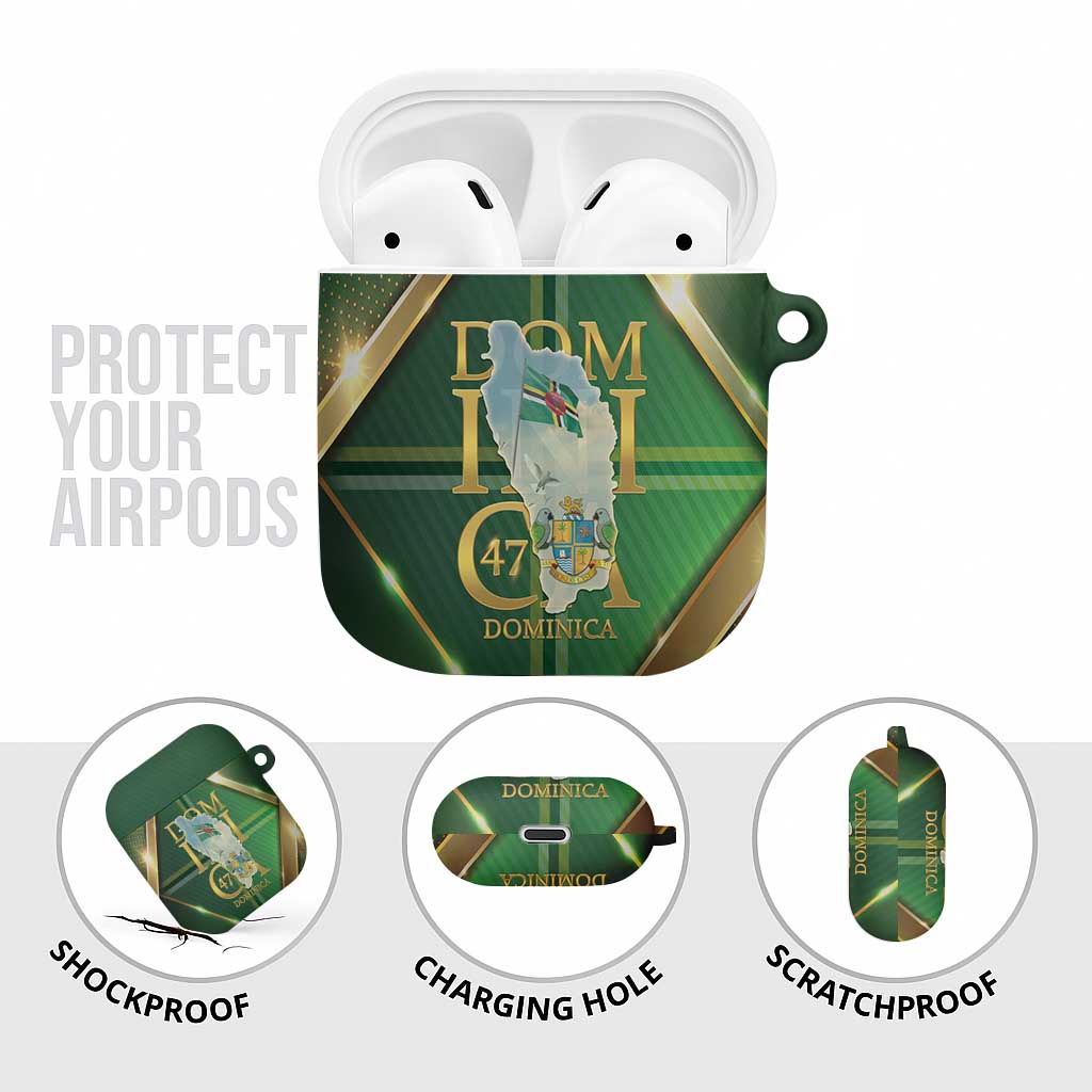 Dominica Independence Day AirPods Case 47 Years Of Freedom - Wonder Print Shop