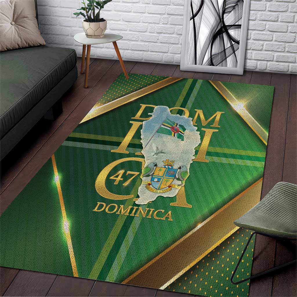 Dominica Independence Day Area Rug 47 Years Of Freedom - Wonder Print Shop