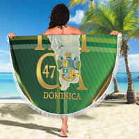 Dominica Independence Day Beach Blanket 47 Years Of Freedom - Wonder Print Shop