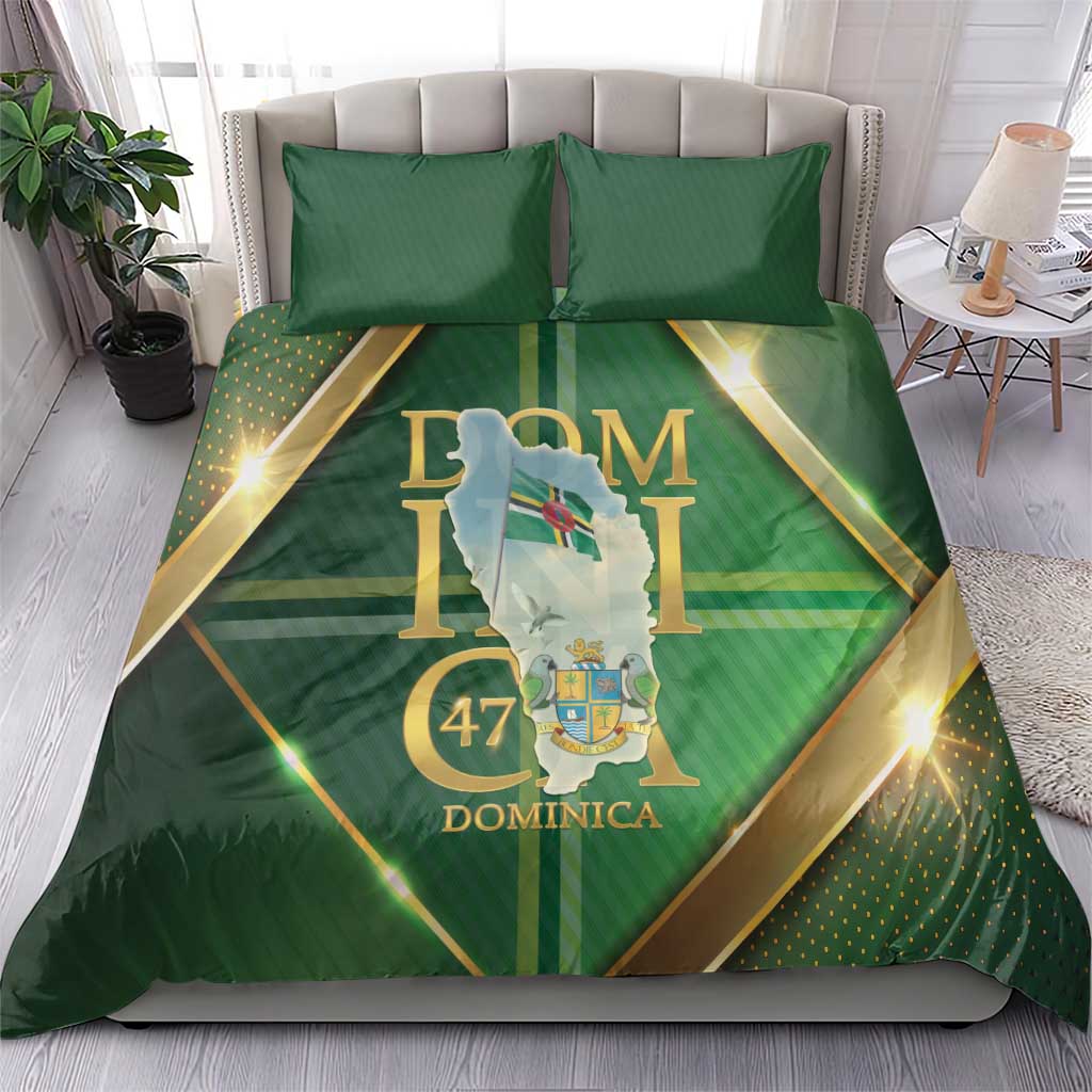 Dominica Independence Day Bedding Set 47 Years Of Freedom - Wonder Print Shop