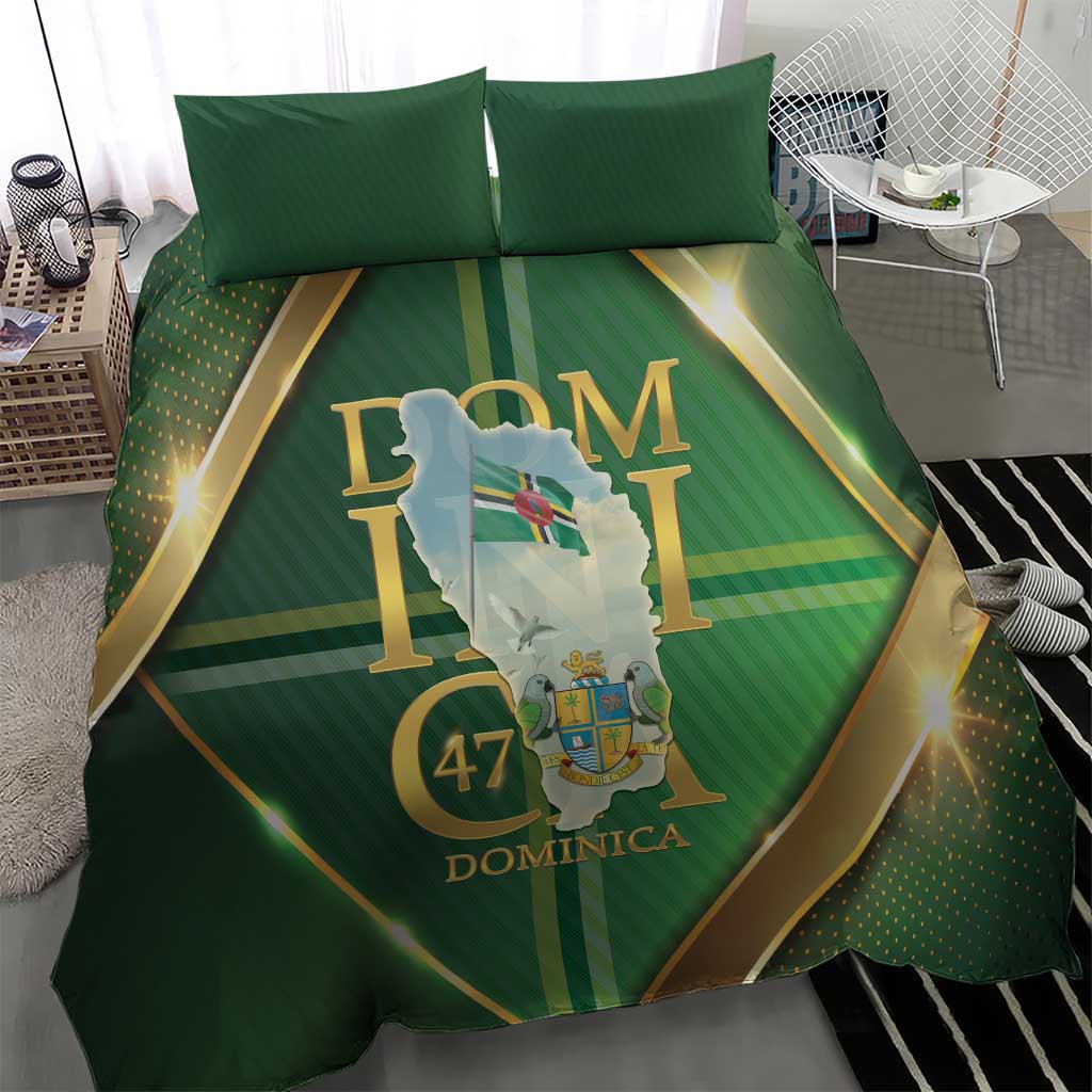 Dominica Independence Day Bedding Set 47 Years Of Freedom - Wonder Print Shop