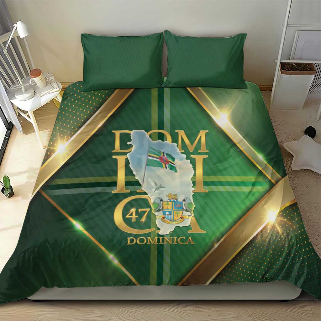 Dominica Independence Day Bedding Set 47 Years Of Freedom - Wonder Print Shop
