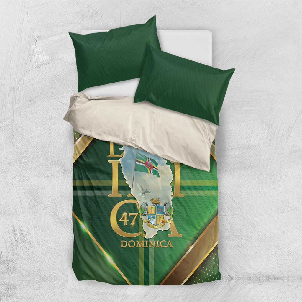 Dominica Independence Day Bedding Set 47 Years Of Freedom - Wonder Print Shop