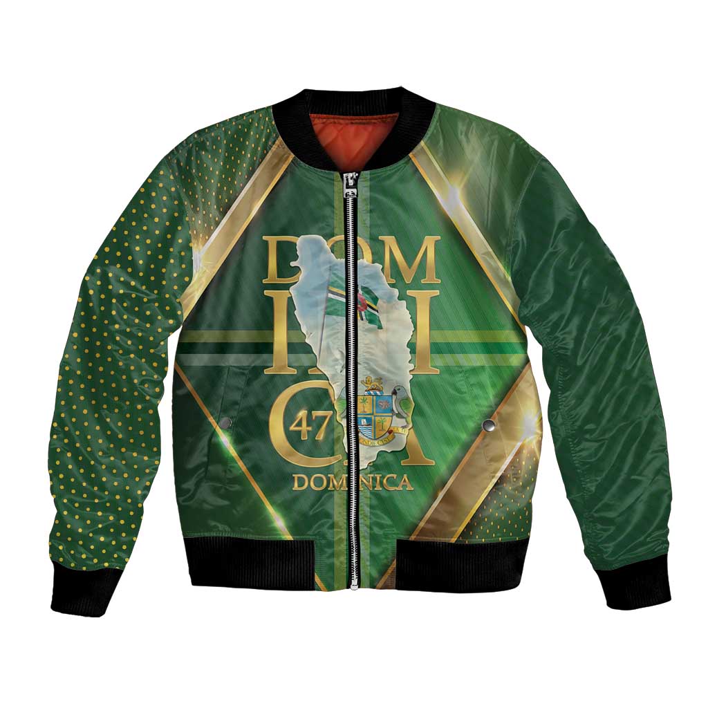 Dominica Independence Day Bomber Jacket 47 Years Of Freedom - Wonder Print Shop