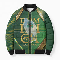 Dominica Independence Day Bomber Puffer Jacket 47 Years Of Freedom - Wonder Print Shop