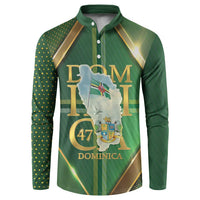 Dominica Independence Day Button Sweatshirt 47 Years Of Freedom - Wonder Print Shop