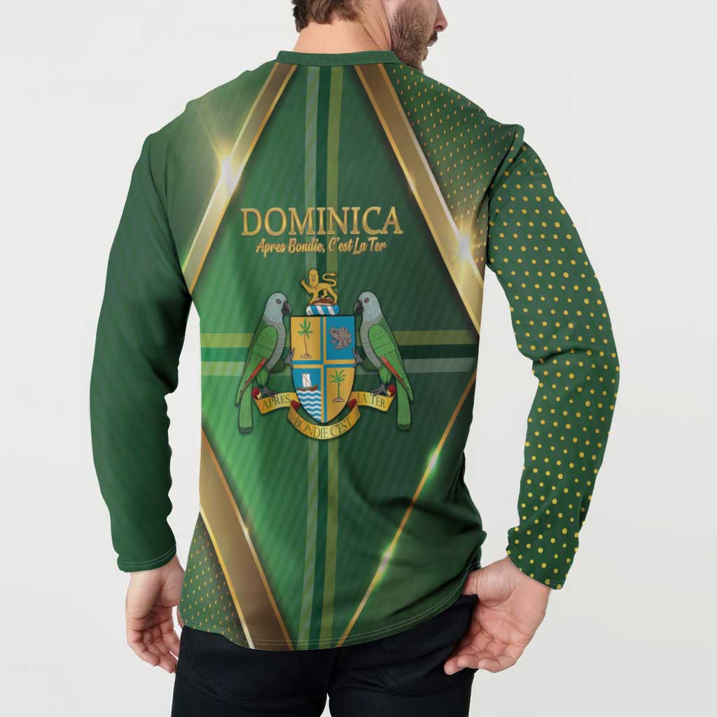 Dominica Independence Day Button Sweatshirt 47 Years Of Freedom - Wonder Print Shop