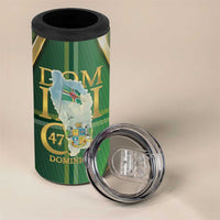 Dominica Independence Day 4 in 1 Can Cooler Tumbler 47 Years Of Freedom - Wonder Print Shop