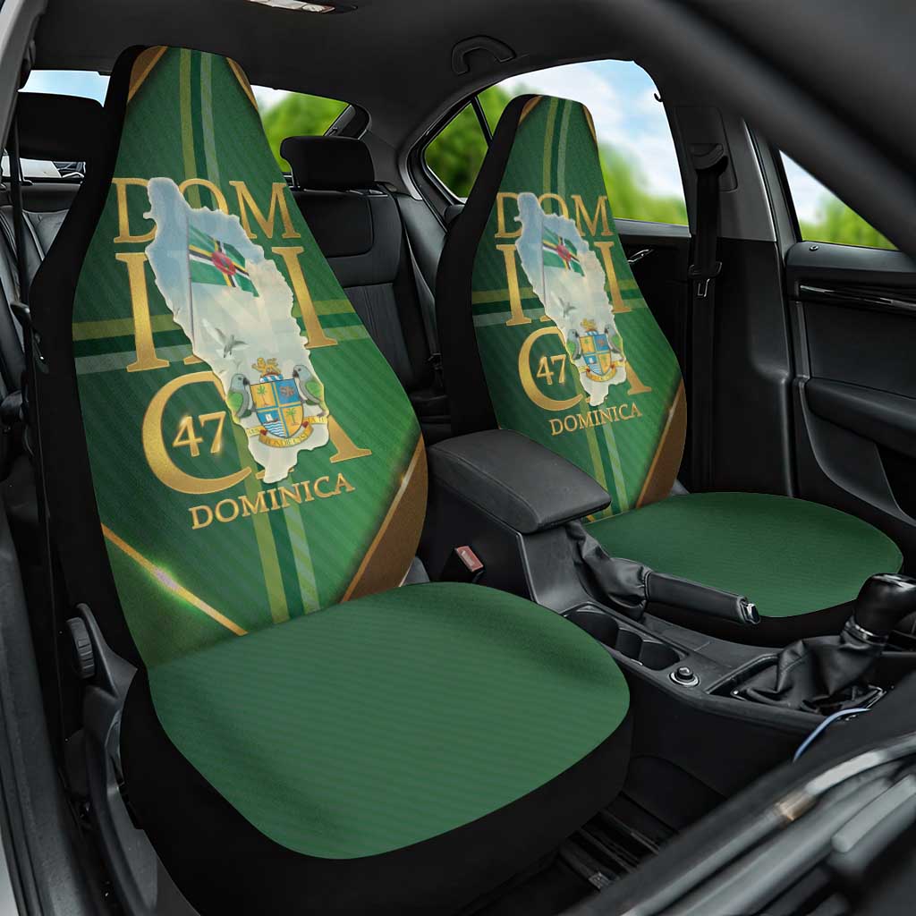 Dominica Independence Day Car Seat Cover 47 Years Of Freedom - Wonder Print Shop