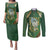 Dominica Independence Day Couples Matching Puletasi and Long Sleeve Button Shirt 47 Years Of Freedom - Wonder Print Shop