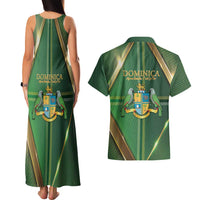 Dominica Independence Day Couples Matching Tank Maxi Dress and Hawaiian Shirt 47 Years Of Freedom - Wonder Print Shop