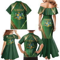 Dominica Independence Day Family Matching Mermaid Dress and Hawaiian Shirt 47 Years Of Freedom - Wonder Print Shop