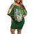 Dominica Independence Day Family Matching Off Shoulder Short Dress and Hawaiian Shirt 47 Years Of Freedom - Wonder Print Shop