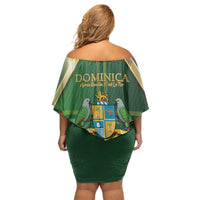 Dominica Independence Day Family Matching Off Shoulder Short Dress and Hawaiian Shirt 47 Years Of Freedom - Wonder Print Shop
