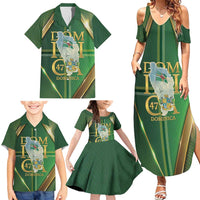 Dominica Independence Day Family Matching Summer Maxi Dress and Hawaiian Shirt 47 Years Of Freedom - Wonder Print Shop