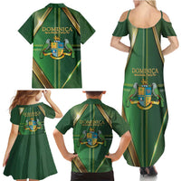 Dominica Independence Day Family Matching Summer Maxi Dress and Hawaiian Shirt 47 Years Of Freedom - Wonder Print Shop