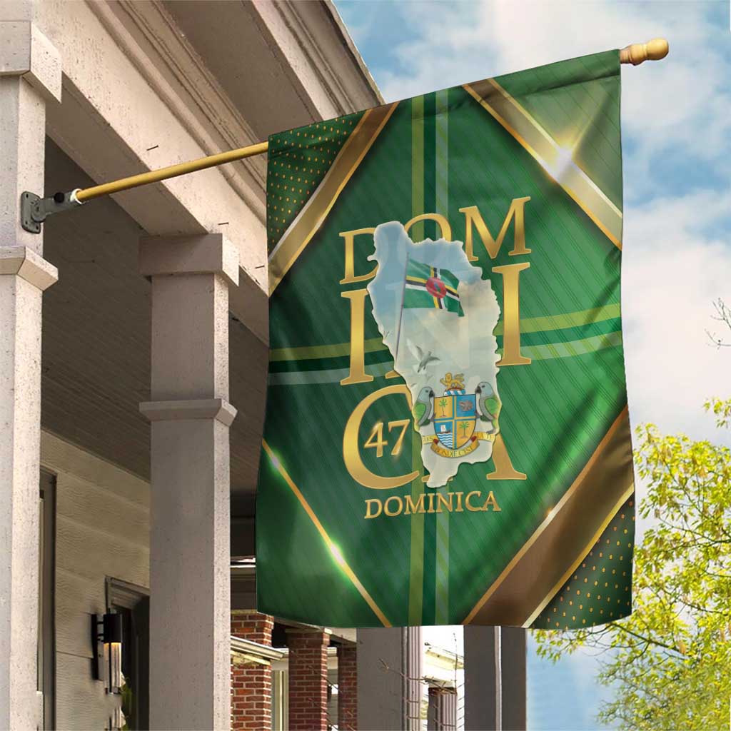 Dominica Independence Day Garden Flag 47 Years Of Freedom - Wonder Print Shop