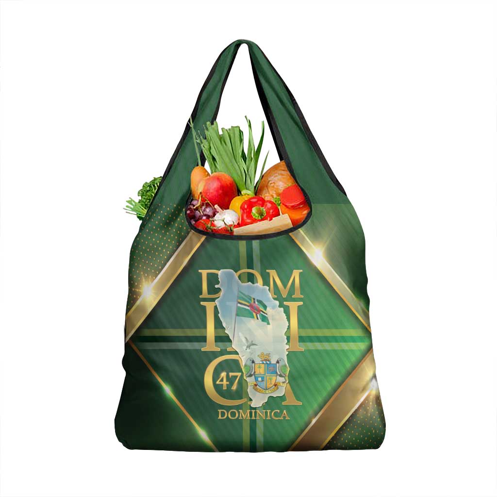 Dominica Independence Day Grocery Bag 47 Years Of Freedom - Wonder Print Shop
