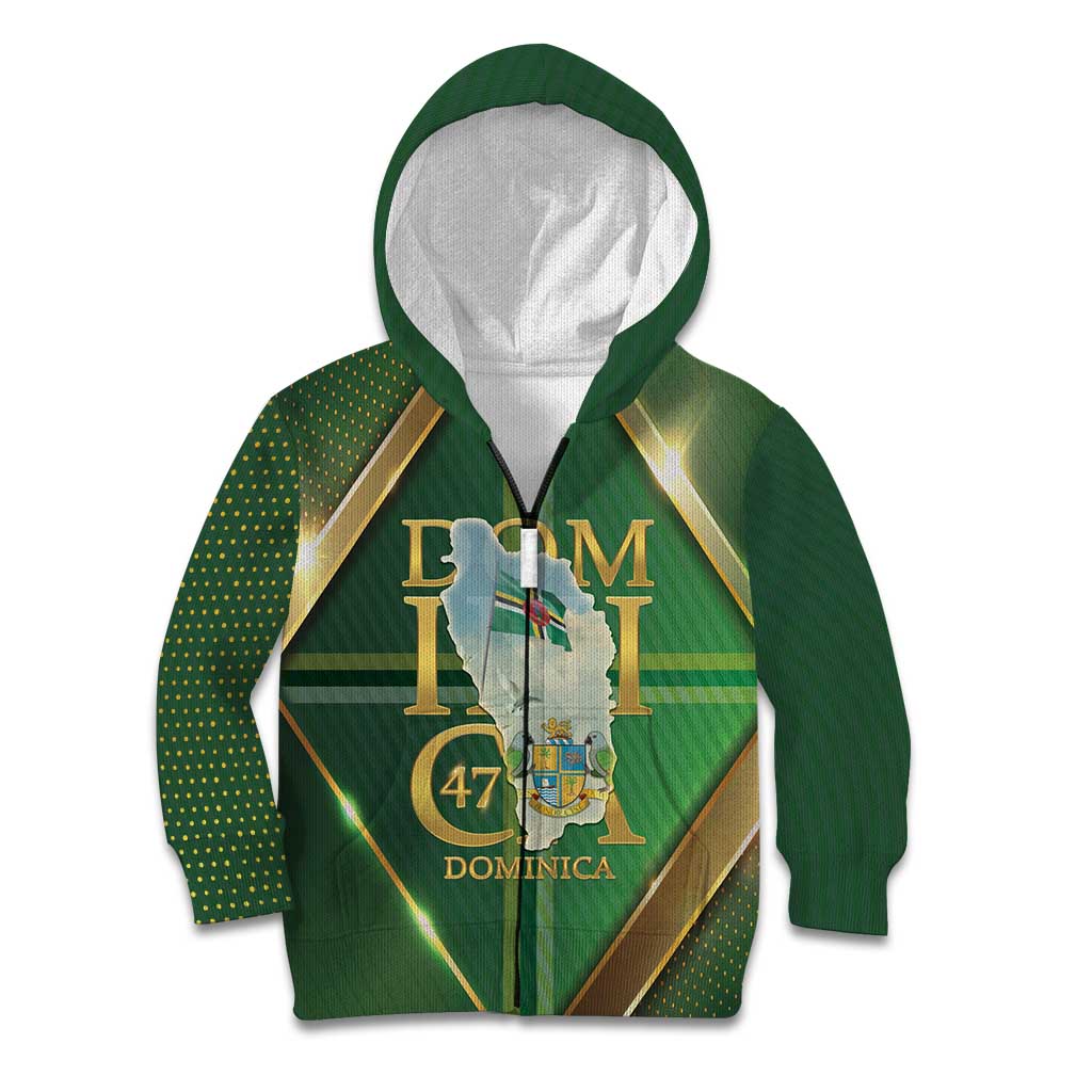 Dominica Independence Day Kid Hoodie 47 Years Of Freedom - Wonder Print Shop