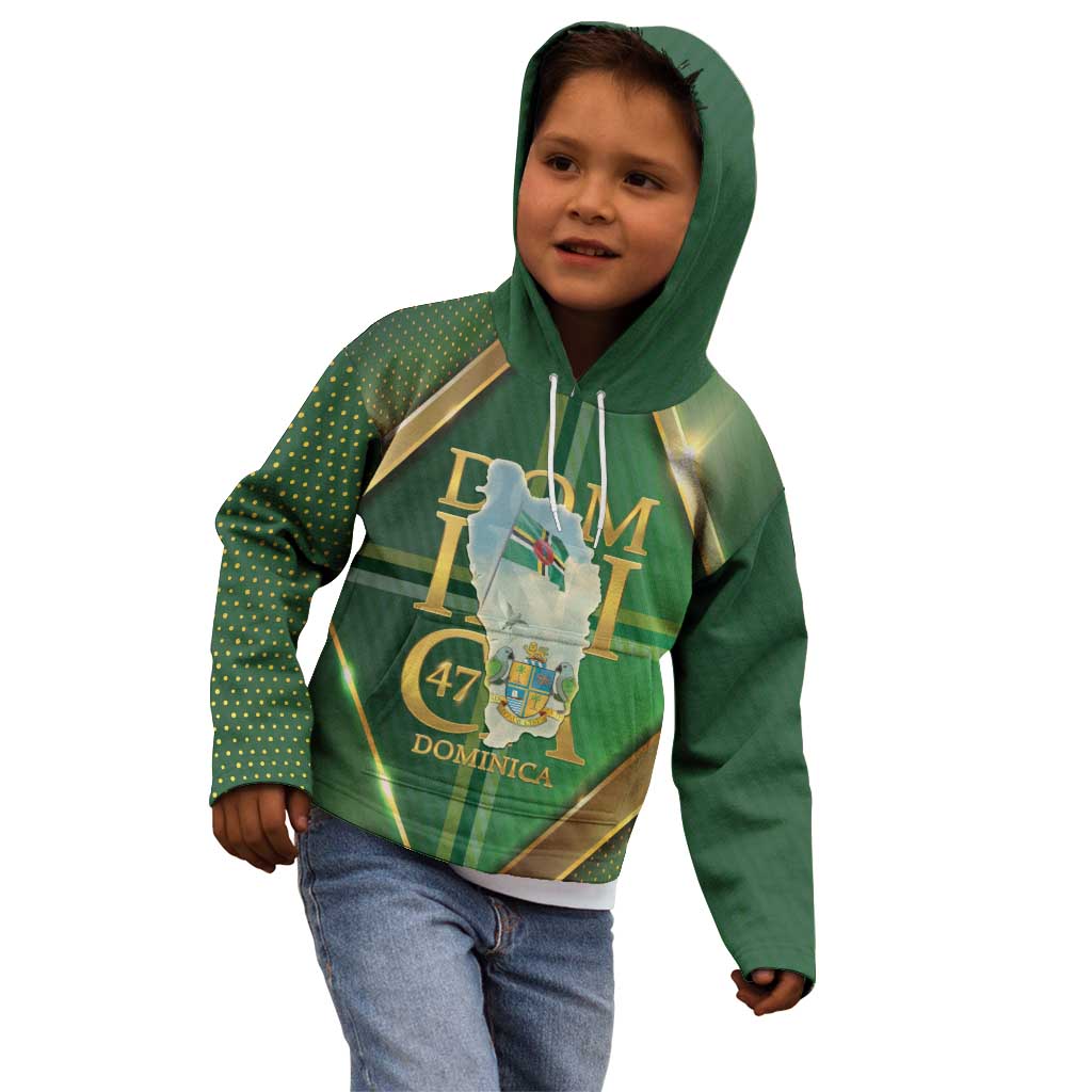 Dominica Independence Day Kid Hoodie 47 Years Of Freedom - Wonder Print Shop