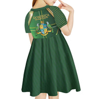 Dominica Independence Day Kid Short Sleeve Dress 47 Years Of Freedom - Wonder Print Shop