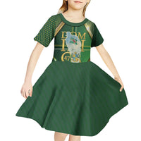 Dominica Independence Day Kid Short Sleeve Dress 47 Years Of Freedom - Wonder Print Shop