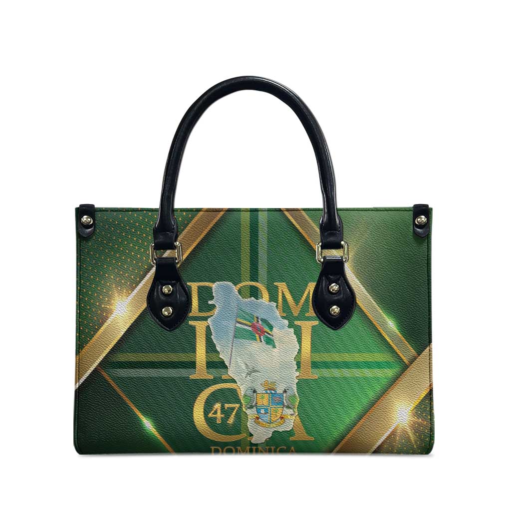 Dominica Independence Day Leather Bag 47 Years Of Freedom - Wonder Print Shop