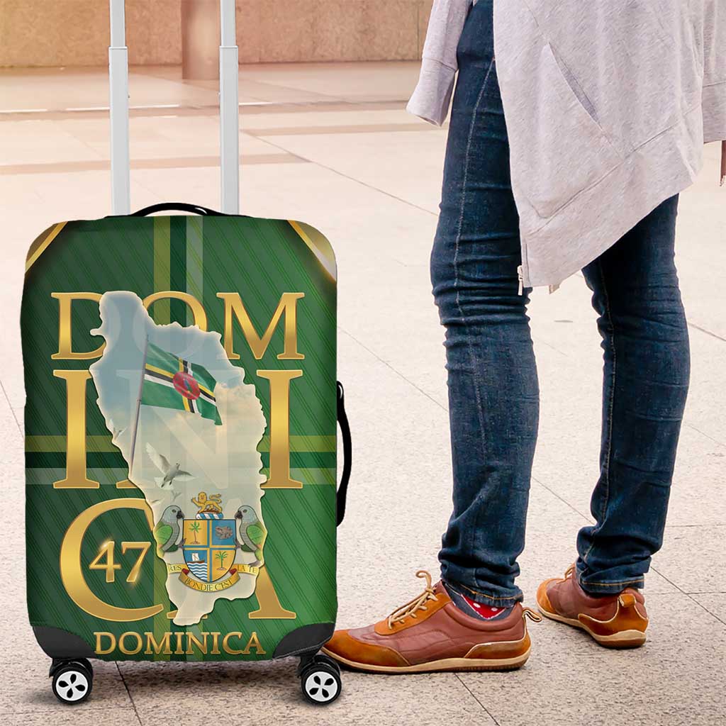 Dominica Independence Day Luggage Cover 47 Years Of Freedom - Wonder Print Shop