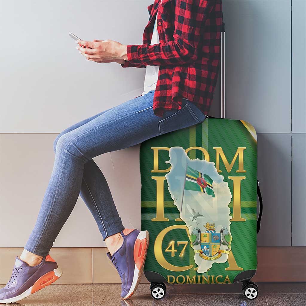 Dominica Independence Day Luggage Cover 47 Years Of Freedom - Wonder Print Shop