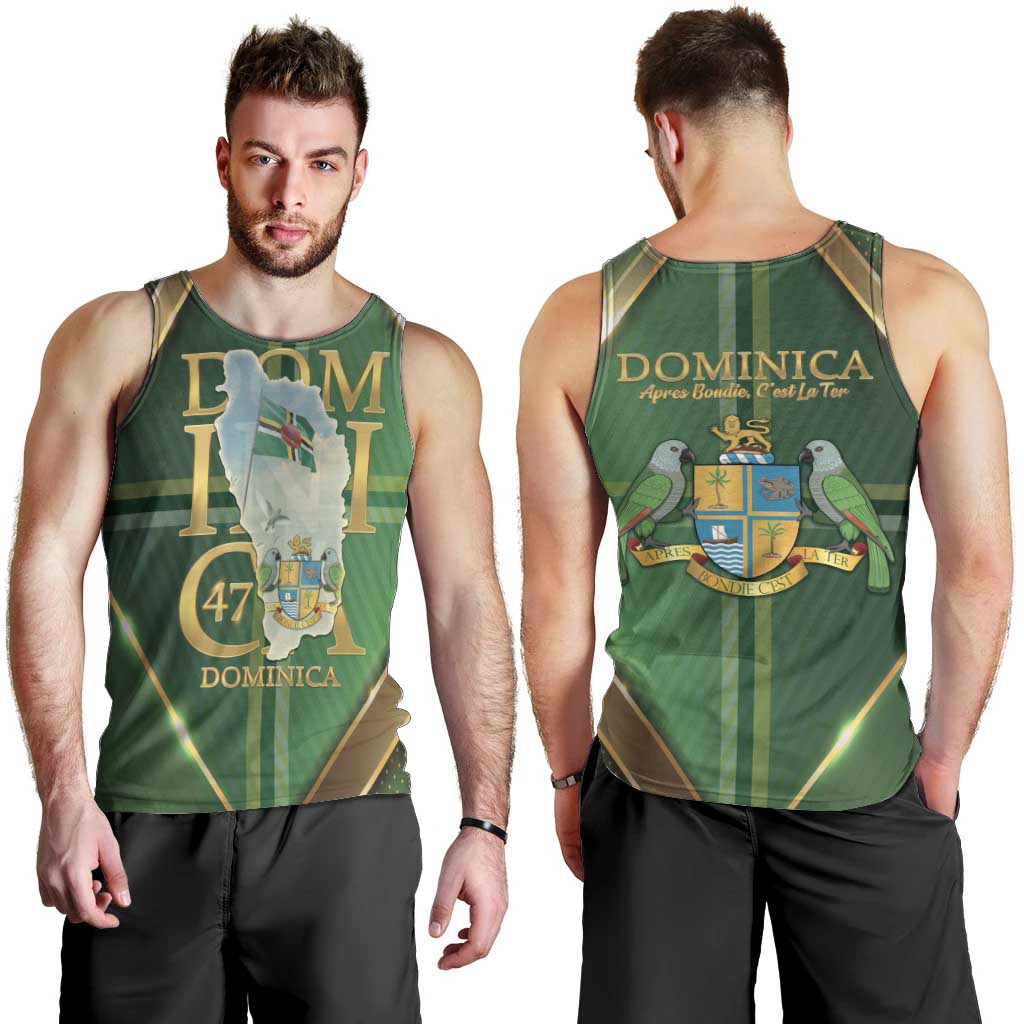 Dominica Independence Day Men Tank Top 47 Years Of Freedom - Wonder Print Shop