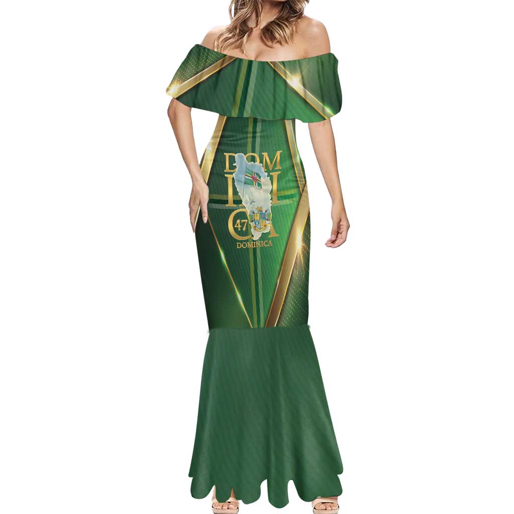 Dominica Independence Day Mermaid Dress 47 Years Of Freedom - Wonder Print Shop