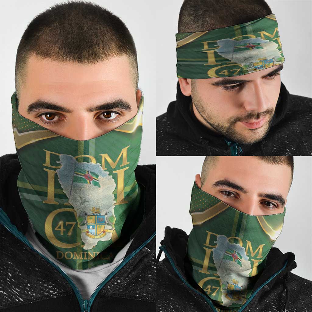 Dominica Independence Day Neck Gaiter 47 Years Of Freedom - Wonder Print Shop